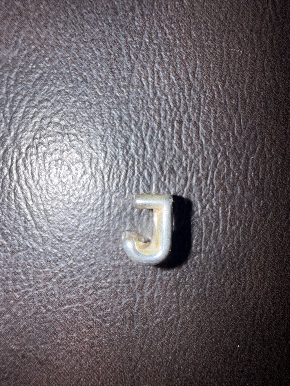 Pandora 'J' Letter Charm in Soft Silver
